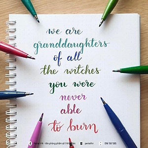 Bút viết thư pháp Pentel SES15C 12 màu cơ bản