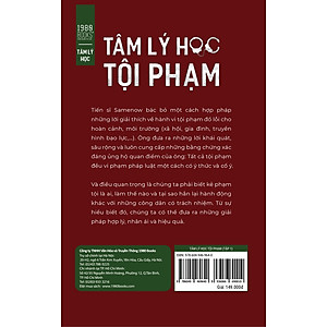 Sách Tâm Lý Học Tội Phạm - Tập 1