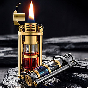 Sét Vỏ Hột Quẹt Bật Lửa Xăng Đá Zorro Z-652 Thiết Kế Đẹp Độc Lạ Nhỏ Gọn Tiện Dụng - Giao Màu Ngẫu Nhiên + COMBO 3 BÌNH XĂNG MÀU