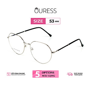 Gọng kính hợp kim thời trang nam nữ siêu nhẹ siêu bền OURESS 8074
