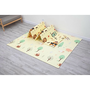 Thảm Trải Sàn Cho Bé Xốp XPE 2 Mặt Phủ Silicone Hàn Quốc Mẫu Đẹp Chống Thấm, Chống Va Đập Trơn Trượt-1m8*2m Hàng Chính Hãng MINIIN