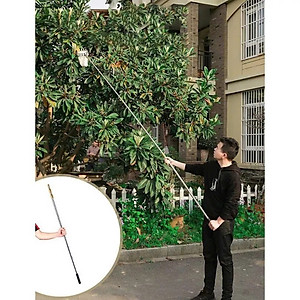 Bộ Sào Vợt Inox Hái Trái Cây Trên Cao 6M – Rút Dài, Kèm 4 Phụ Kiện Cao Cấp Loại 1