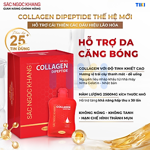 [NEW] Nước uống đẹp da Collagen Dipeptide Sắc Ngọc Khang tinh khiết nhập khẩu từ Nhật Bản, đạt chuẩn hàm lượng hấp thụ nhanh & vượt trội giúp trẻ hóa làn da - săn chắc và sáng mịn