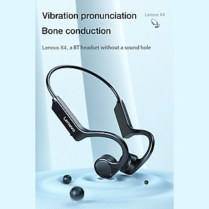 Tai Nghe Lenovo X4 Kiểu Dáng Máng Tai TWS Không Dây BT5.0 IP56 Chống Nước Chống Ồn Uốn Cong 360 °