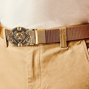 Thắt lưng nam cao cấp, dây nịt nam cao cấp dây da bền bỉ khóa tự động thương hiệu TOPEE phong cách công sở CA56