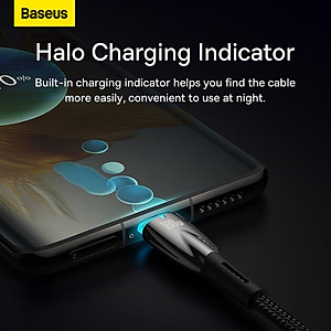 Cáp Sạc Nhanh Công Suất Cao Baseus Glimmer Series Fast Charging Data Cable Type-C to Type-C 100W - Hàng chính hãng