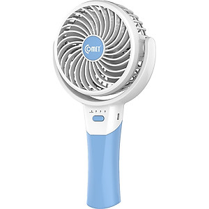 Quạt Sạc Tích Điện Mini Gấp Gọn Cầm Tay Comet CRF0904 3W Pin lithium-ion 3.7V 1200mAh Nhỏ Gọn Sạc USB Tiện Lợi hàng chính hãng