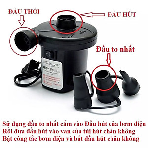 Bơm Điện 2 Chiều, Bơm Và Hút Chân Không Cao Cấp - Hàng Chính Hãng ( Màu ngẫu nhiên)