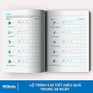 28 Ngày Tự Học Tiếng Nhật – Ghi Chú Luyện Viết – Sách Bài Tập