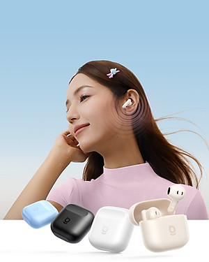 Tai Nghe Không Dây TWS Bass BS2 Lite (Bluetooth v6.0, 7H, SuperBass Boosted Sound, IP55, 2-Mic Sound, Al-Powered Sensors, Voice Boost, ENC Call Clarity) - Hàng Chính Hãng