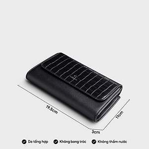 Ví Yuumy ( Thời trang nữ kiểu cầm tay dáng dài basic - Ví da Seasand YV86 )