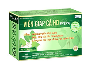 Combo 2 Hộp Viên Giấp Cá HDPHARMA thảo dược cao diếp cá giảm táo bón, tiêu trĩ, nhuận tràng - Hộp 30 viên