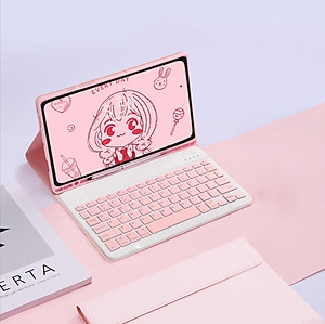 Bao da case ốp silicone kèm bàn phím bluetooth dành cho ipad 10.2, 10.5, 10.9, Pro 11 inch - Hàng chính hãng