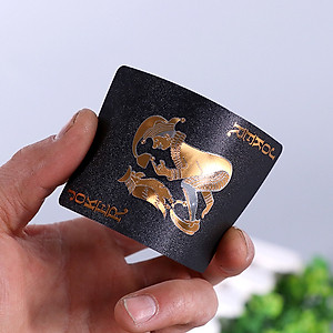 Bộ bài tây nền đen cao cấp - Bài tây nhựa PVC chống nước, đàn hồi tốt - Bộ bài Poker cao cấp nền đen chính hãng D Danido