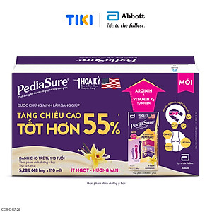 Thùng 48 Hộp Sữa Nước Abbott Pediasure Vani 110ml cho trẻ từ 1 - 10 tuổi
