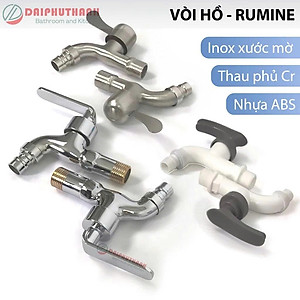 Vòi Hồ Vòi Xả Nước Rumine Gắn Tường - Nhiều mẫu, nhiều chất liệu Inox, thau, nhựa,..