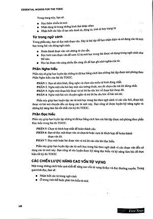 Sách Barron's Essential Words For The Toeic (Tái Bản)