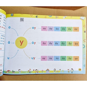 Sách - Tập đánh vần Tiếng Việt Phiên bản 5.0 kèm file đọc quét mã QR và video hướng dẫn ghép vần phù hợp với bé 4-6 tuổi