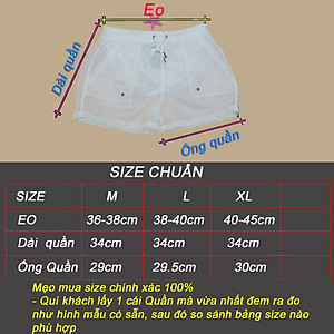Quần shorts Nam siêu mỏng vải dù - A029
