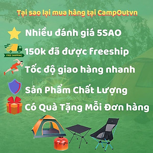 Đồ cắm trại giá treo đèn 3 chân Naturehike campoutvn NH17D015-J du lịch dã ngoại 1m94 xếp gọn chắn chắn có cọc giữ chân khi có gió A113