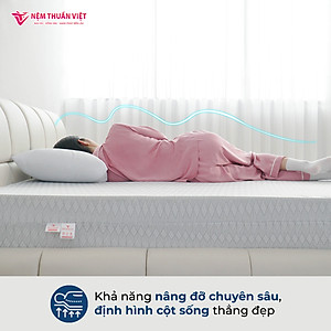 Nệ̣m Foam Premium Thuần Việt - Êm Ái, Thoáng Mát Tối Ưu - Bảo Hành 12 Năm
