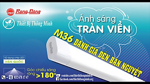 Đèn LED Rạng Đông 40W Model: BD M36L 120 40W  bán nguyệt tube dài 1m2  Hàng Chính hãng 