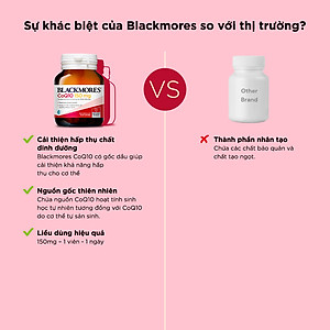 Viên Uống Bổ Tim Hỗ Trợ Sức Khỏe Blackmores CoQ10 150mg Lọ 30 Viên