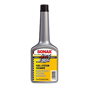 Phụ gia xăng cho ô tô Sonax 515100 250ml - tặng 1 khăn 3M màu ngẫu nhiên - làm sạch hệ thống xăng, tẩy sạch carton, kim phun, đầu xi lanh, tiết kiệm nhiên liệu