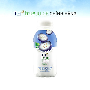 Thùng 24 chai nước uống sữa trái cây TH true JUICE MILK việt quất tự nhiên 300 ml (300 ml x 24)