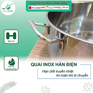 Nồi Luộc Gà Fivestar Nắp Inox + Tặng 5 Muỗng Ăn Inox - Bạc
