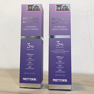Kem Dưỡng Ban Đêm Tái Tạo, Phục Hồi Và Trẻ Hóa Làn Da PrettySkin Retinal BakuChiol A-Mazing Night Cream 30ml