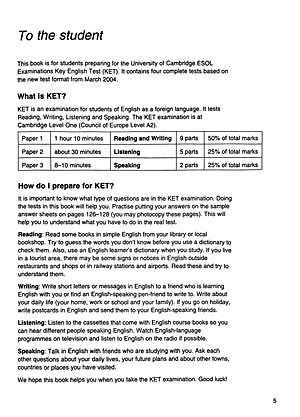 Cambridge Key English Test 3 with Answers 