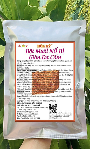 Bột muối nổ bì giòn da cốm 1kg Hoà Ký
