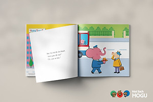 Truyện Ehon bé 1-2-3 tuổi - Bác lái xe buýt Voi