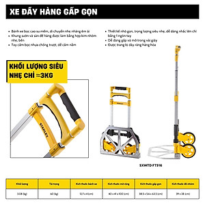 Xe Đẩy Tay 2 Bánh Cao Cấp Có Thể Gấp Gọn Stanley FT516