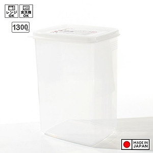 Hộp nhưa bảo quản thực phẩm 1300ml, có nắp mềm - Nội địa Nhật Bản
