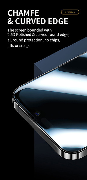 Miếng Dán Cường Lực Mipow Kingbull Chống Nhìn Trộm Anti-Spy Premium HD (2.7D) dành cho iPhone 14 / iPhone 14 Plus/ iPhone 14 Pro/ iPhone 14 ProMax_ Hàng Chính Hãng