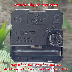 Máy Đồng Hồ Eastar Kim Trôi Độ Chính Xác Cao – Bộ Kim Đao thân Kim màu Đen có Dạ Quang màu Cam – Kèm theo Pin Maxell.