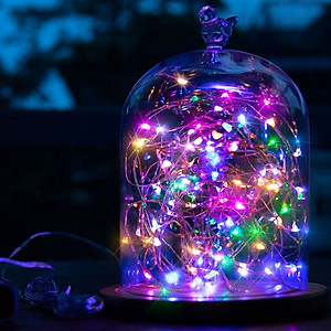 Dây Đèn Trang Trí Lung Linh 10m 100 bóng đầu ghim cao cấp