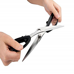 Kéo Nhật Bản cao cấp Shimomura Pro Grade 205mm thiết kế tay cầm to/ cứng cắt thực phẩm an toàn