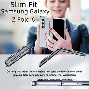 Ốp lưng trong suốt siêu mỏng chống ố vàng cho Samsung Galaxy Z Fold 7 5G Likgus Penone bảo vệ 360 độ màn phụ và mặt lưng (Tặng bút cảm ứng) - Hàng nhập khẩu