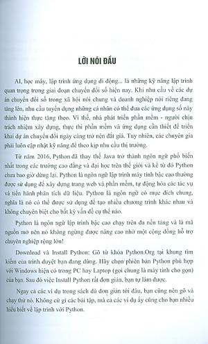 Sách Bài tập lập trình với ngôn ngữ PYTHON - từ cơ bản đến nâng cao ( tập 2)