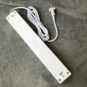 Ổ Cắm 6 Lỗ 3 Chấu Dây 2 Mét Điện Quang ĐQ ESK 2WR 63ECO - Trắng Đỏ