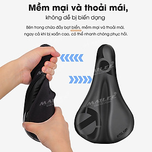 Vỏ Bọc lót yên xe đạp thể thao thoáng khí ESL-01 với bọt biển mềm dày, 1 cỡ size 28x18 cm cho xe đạp địa hình/ xe đạp đua đường trường