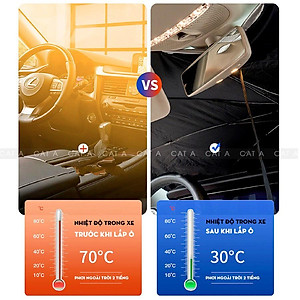 Dù che nắng kính lái ô tô densu, ô rèm chắn chống nắng bảo vệ nội thất oto xe hơi 4,5,7 chỗ, xe bán tải