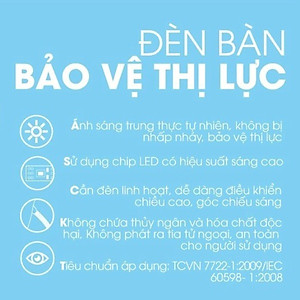 Đèn bàn (đèn học chống cận) LED 5W Rạng Đông - màu Trắng / ánh sáng Vàng (RL-32) - Giao Màu Ngẫu Nhiên