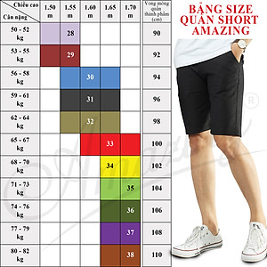Big size, short caro nhí lưng thun unisex, quần sọt nam thương hiêu Amazing, phong cách thể thao