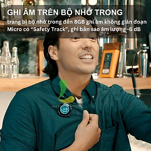 Micro thu âm không dây Saramonic BlinkMe B2 - Thiết bị ghi âm màn hình cảm ứng bộ nhớ 8G dành cho máy ảnh, điện thoại - Hàng chính hãng