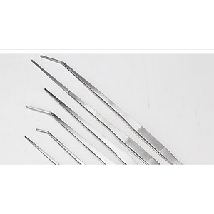 Nhíp kẹp gắp trồng cây thủy sinh hồ cá bằng thép không rỉ kích thước 27cm - miếng lót chuột