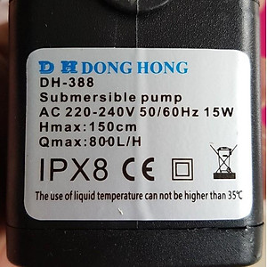 Bơm chìm hồ cá 15w + cụm 12 đèn LED